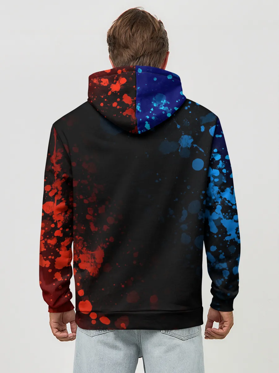 Худи мужской база хлопок / БМВ - Racing