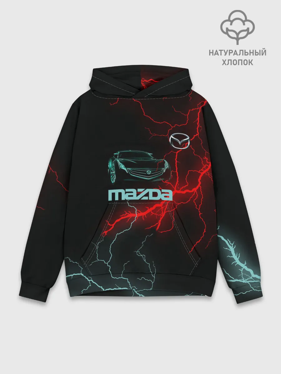Худи мужской база хлопок / Mazda