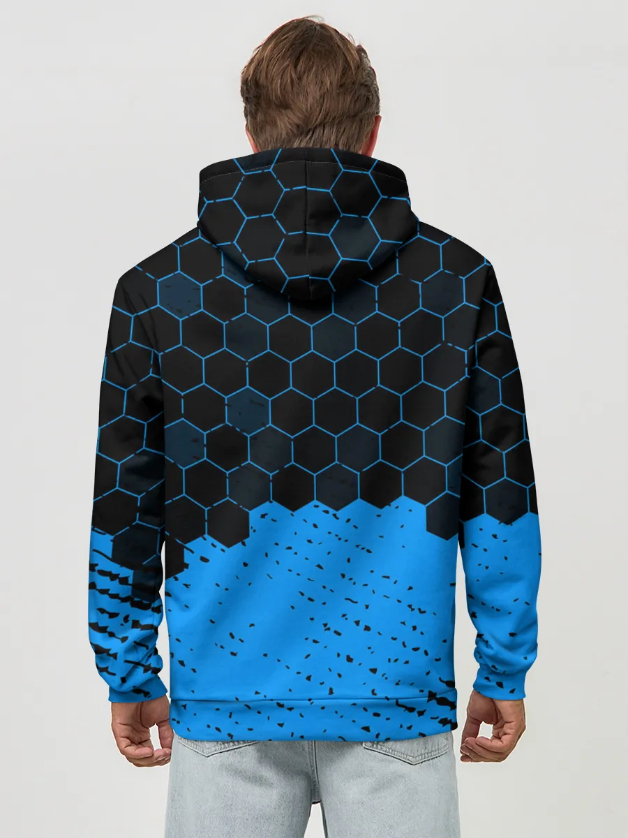 Худи мужской база хлопок / Biomutant - Hexagon