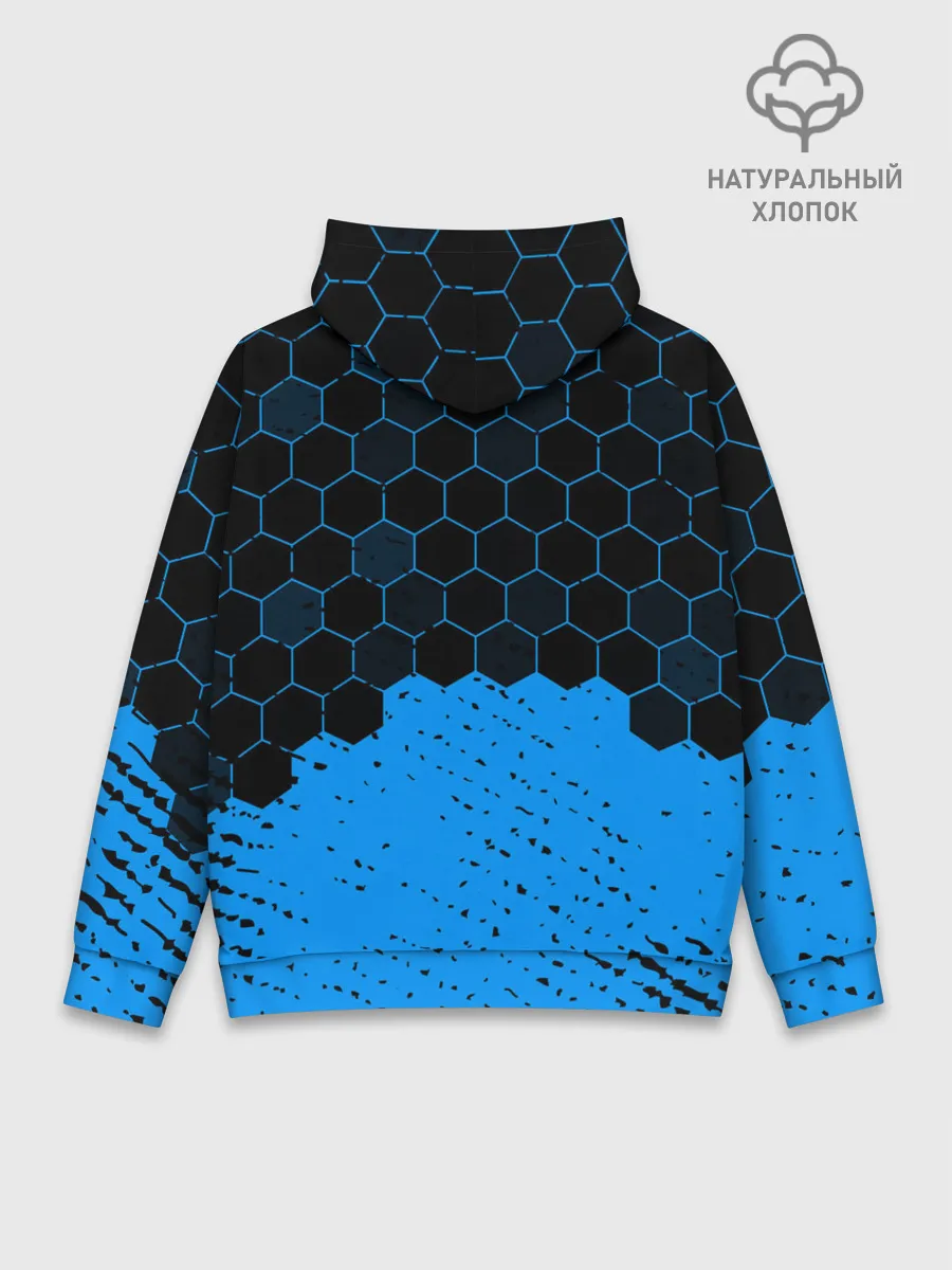 Худи мужской база хлопок / Biomutant - Hexagon