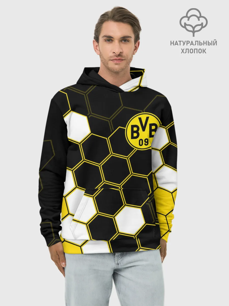 Худи мужской база хлопок / ФК БОРУССИЯ / FC BORUSSIA