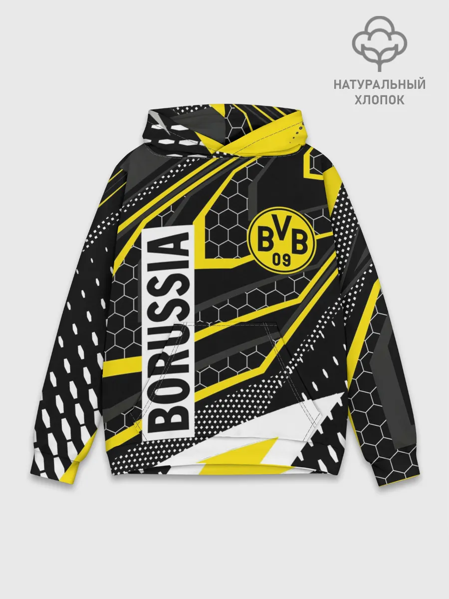 Худи мужской база хлопок / ФК БОРУССИЯ / FC BORUSSIA