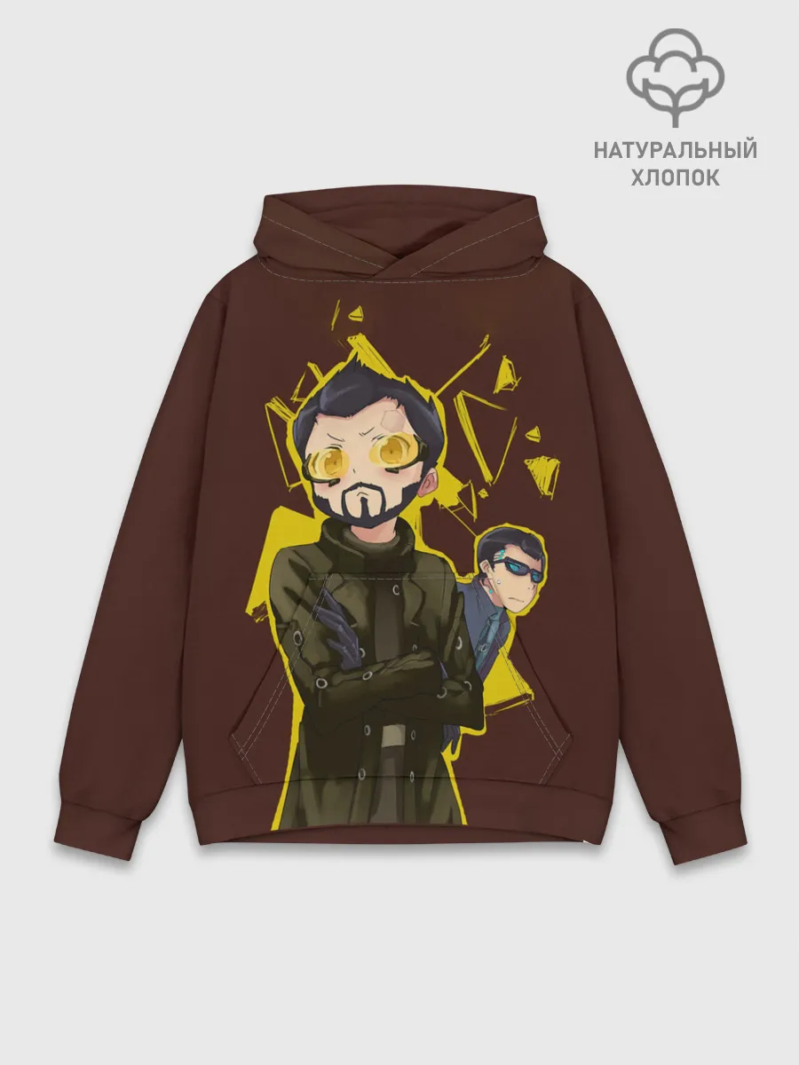 Худи мужской база хлопок / Anime Adam Jensen