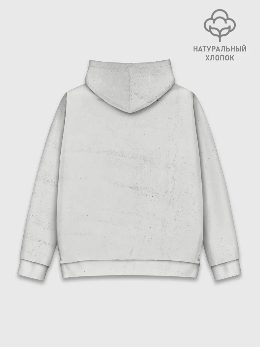 Худи мужской база хлопок / Аста город Чёрный клевер