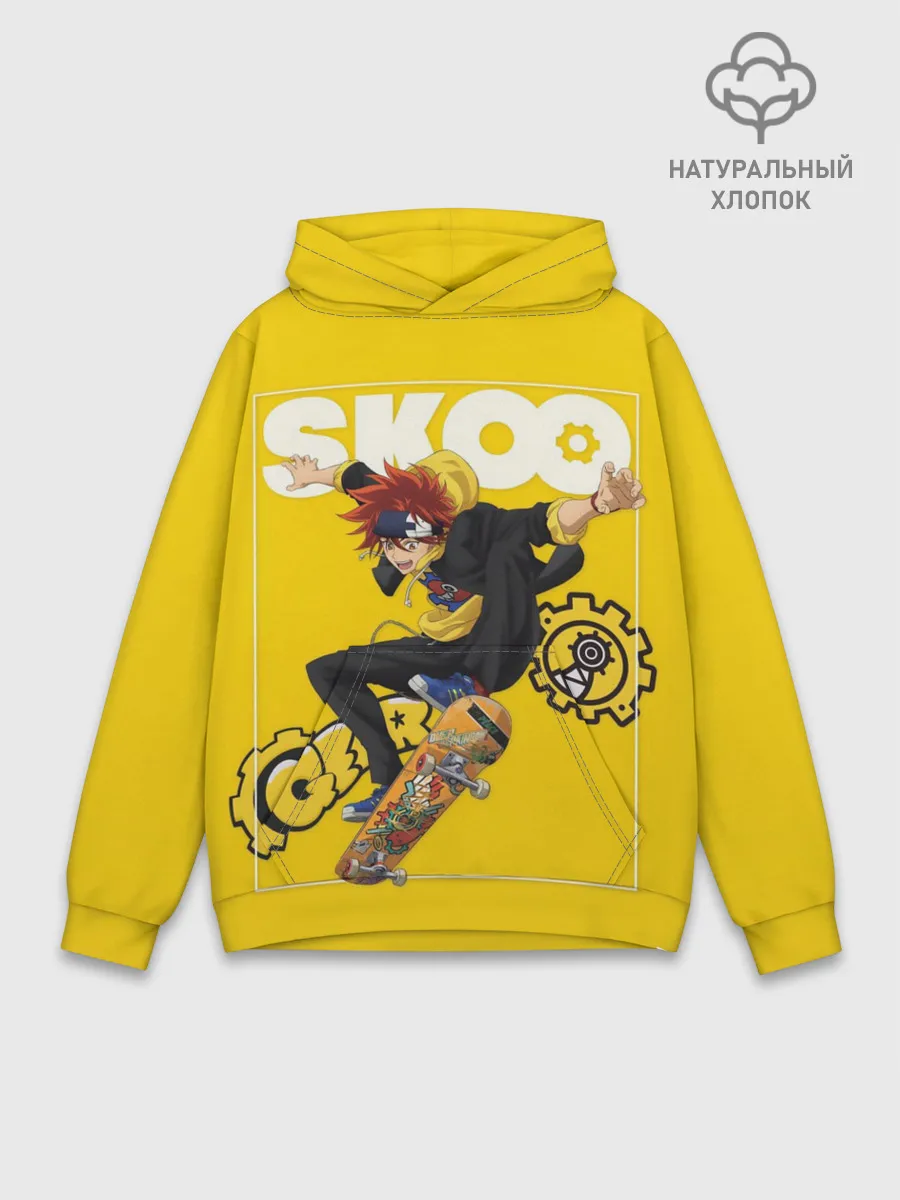 Худи мужской база хлопок / SK8 the Infinity, Реки Кян