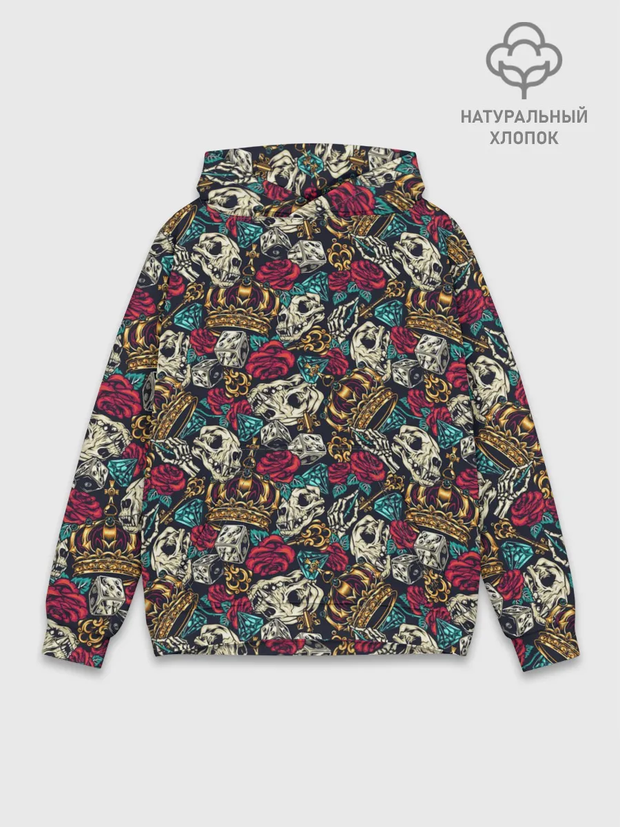 Худи мужской база хлопок / Царские мотивы