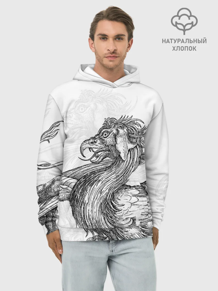 Худи мужской база хлопок / Грифон