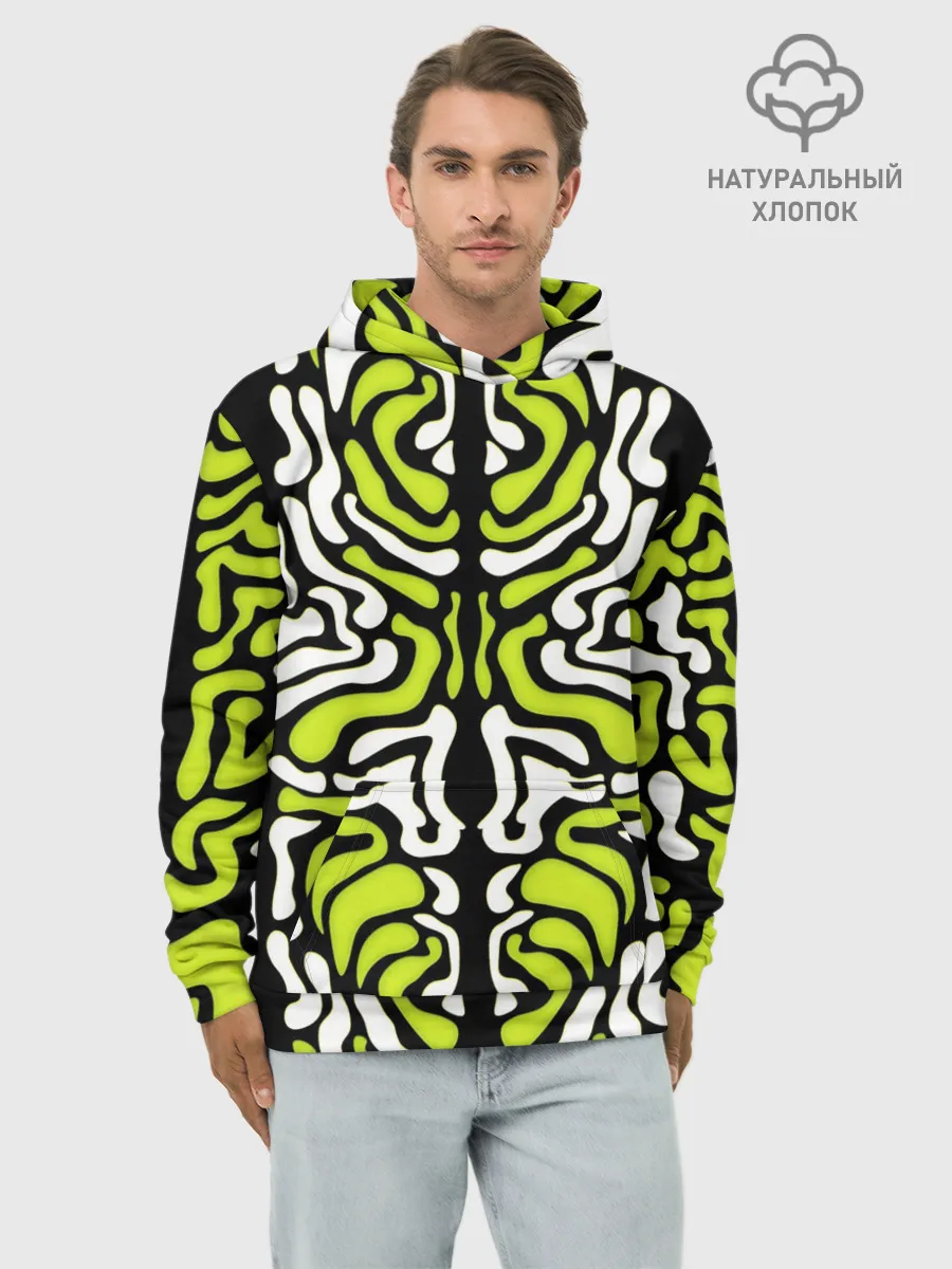 Худи мужской база хлопок / УФО УЗОР