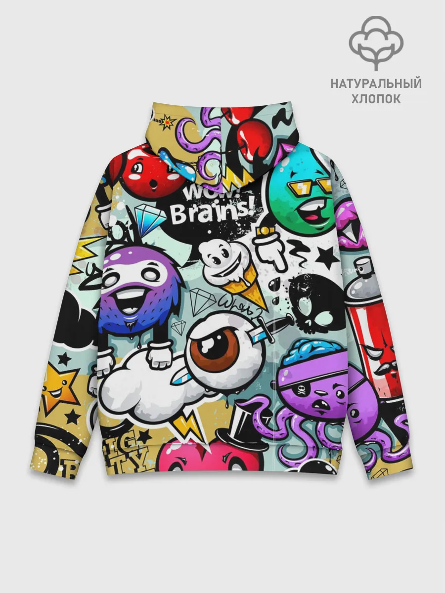 Худи мужской база хлопок / Граффити