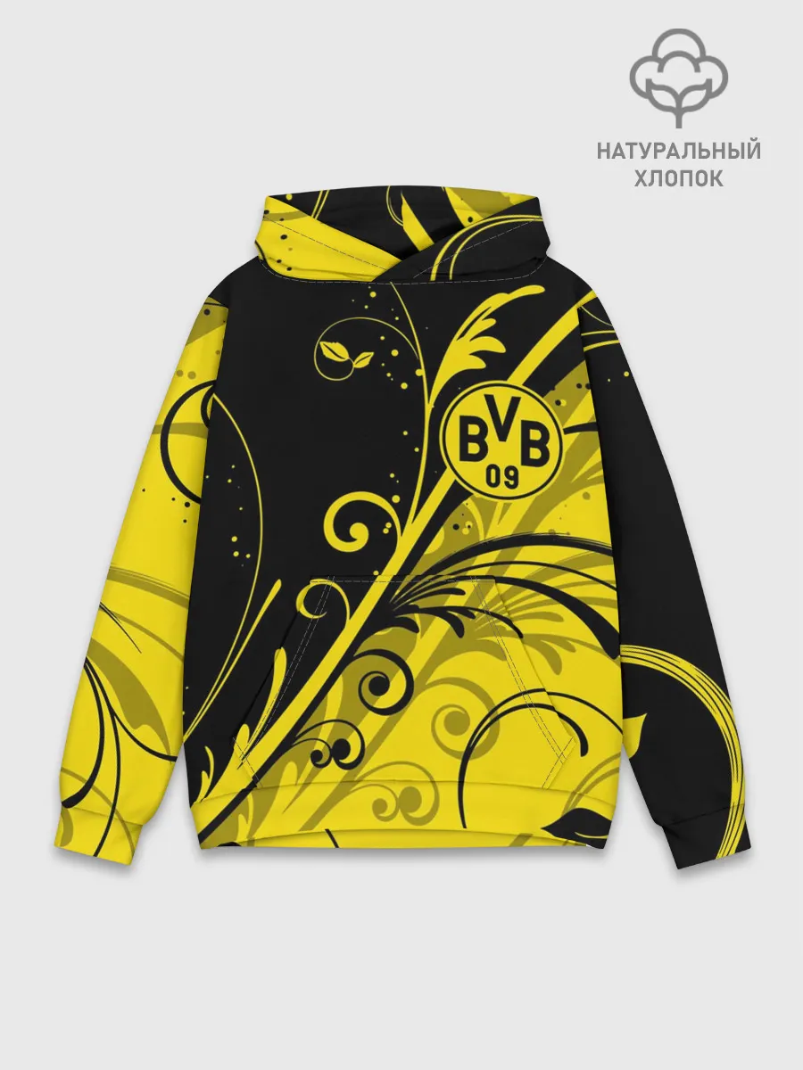 Худи мужской база хлопок / ФК БОРУССИЯ / FC BORUSSIA
