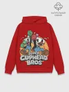 Худи мужской база хлопок / Super Cuphead Bros