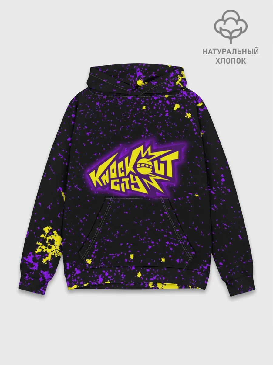 Худи мужской база хлопок / Knockout City, logo
