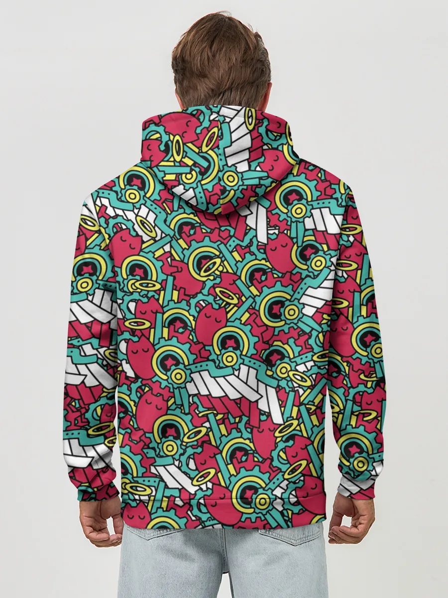 Худи мужской база хлопок / РЭКИ КЯН ПАТТЕРН | SK8