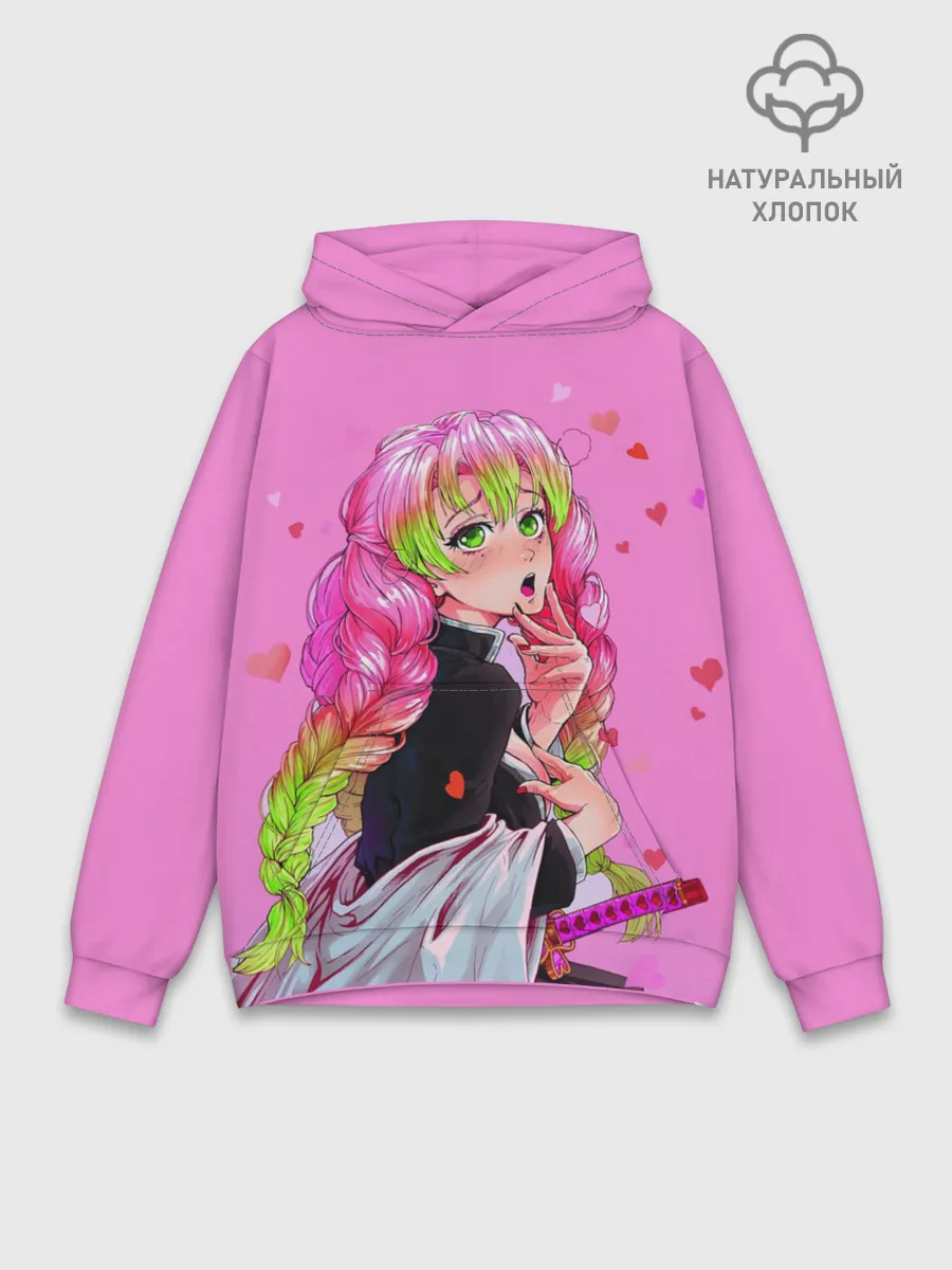 Худи мужской база хлопок / Столп любви клинок демонов 2