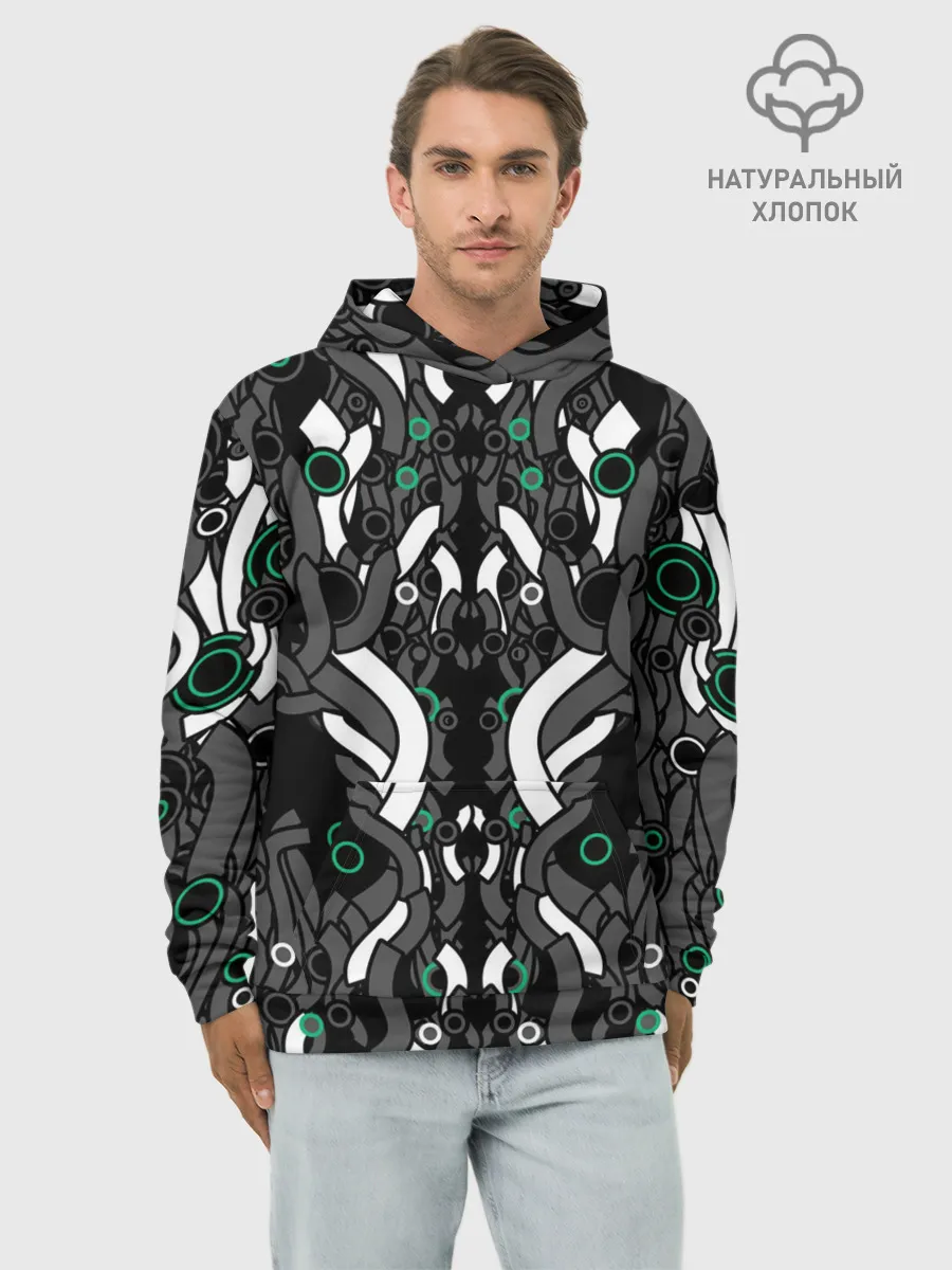 Худи мужской база хлопок / Абстрактная фантастика