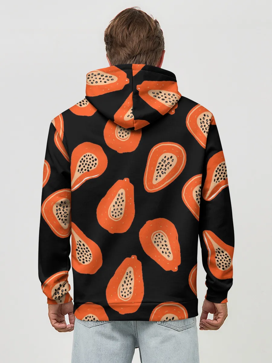 Худи мужской база хлопок / Папайя