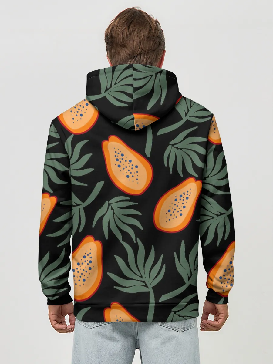 Худи мужской база хлопок / Папайя