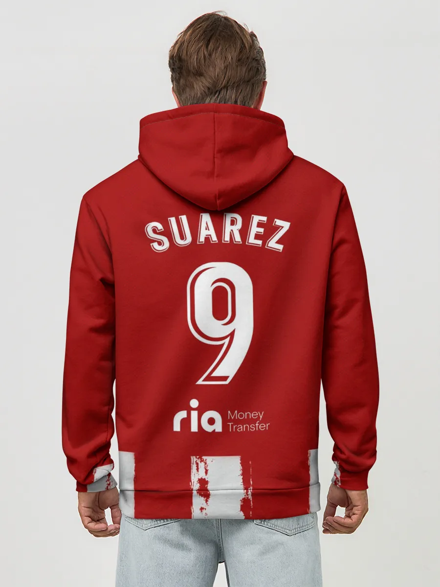 Худи мужской база хлопок / Суарес Атлетико форма 2021/22