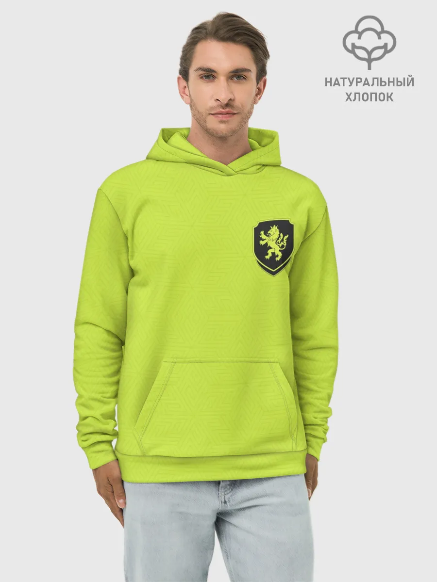 Худи мужской база хлопок / Форма Чехия гостевая