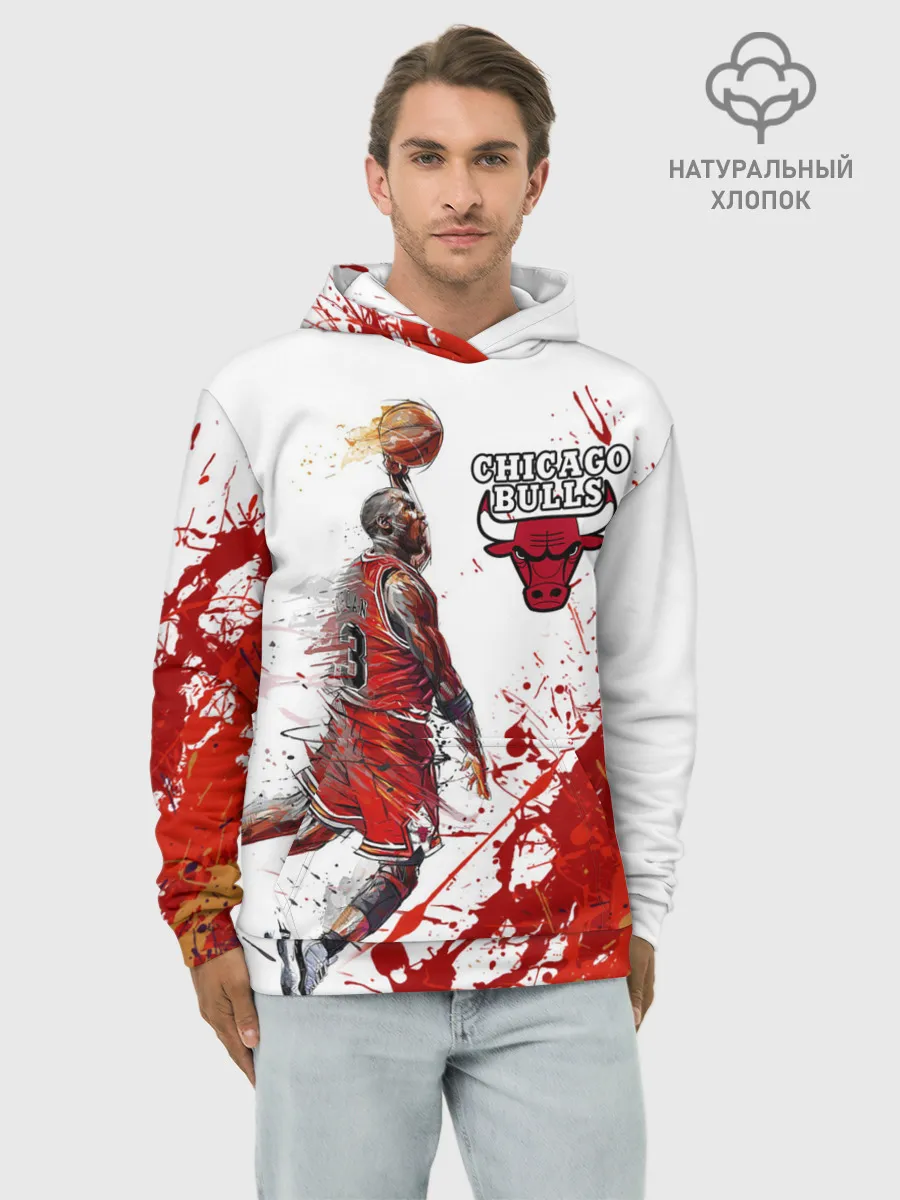 Худи мужской база хлопок / CHICAGO BULLS [9]
