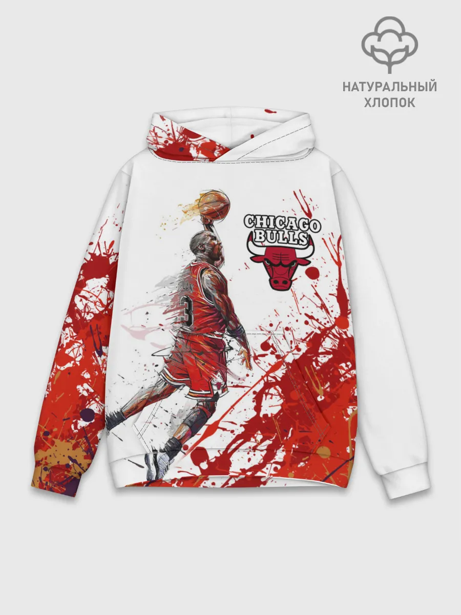 Худи мужской база хлопок / CHICAGO BULLS [9]