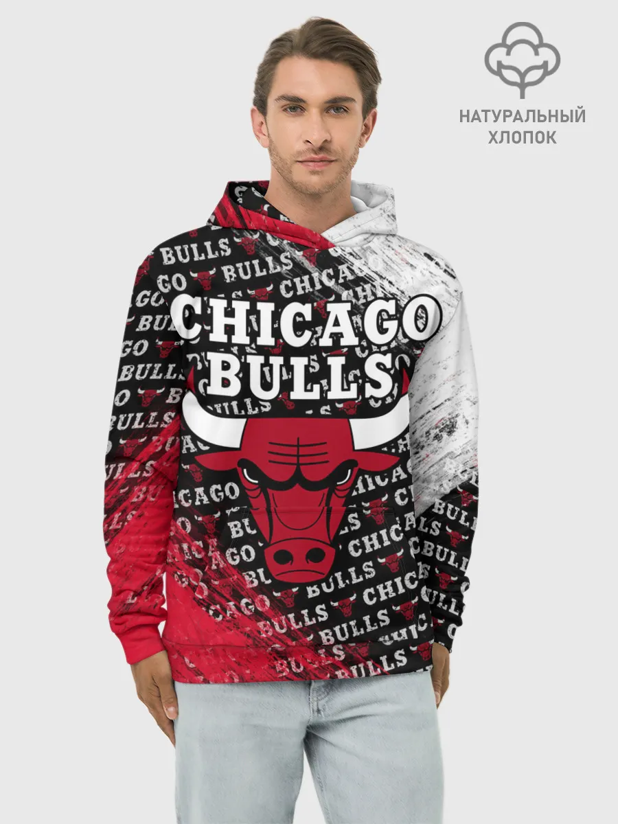 Худи мужской база хлопок / CHICAGO BULLS [6]