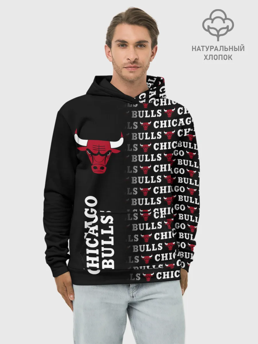 Худи мужской база хлопок / CHICAGO BULLS [7]