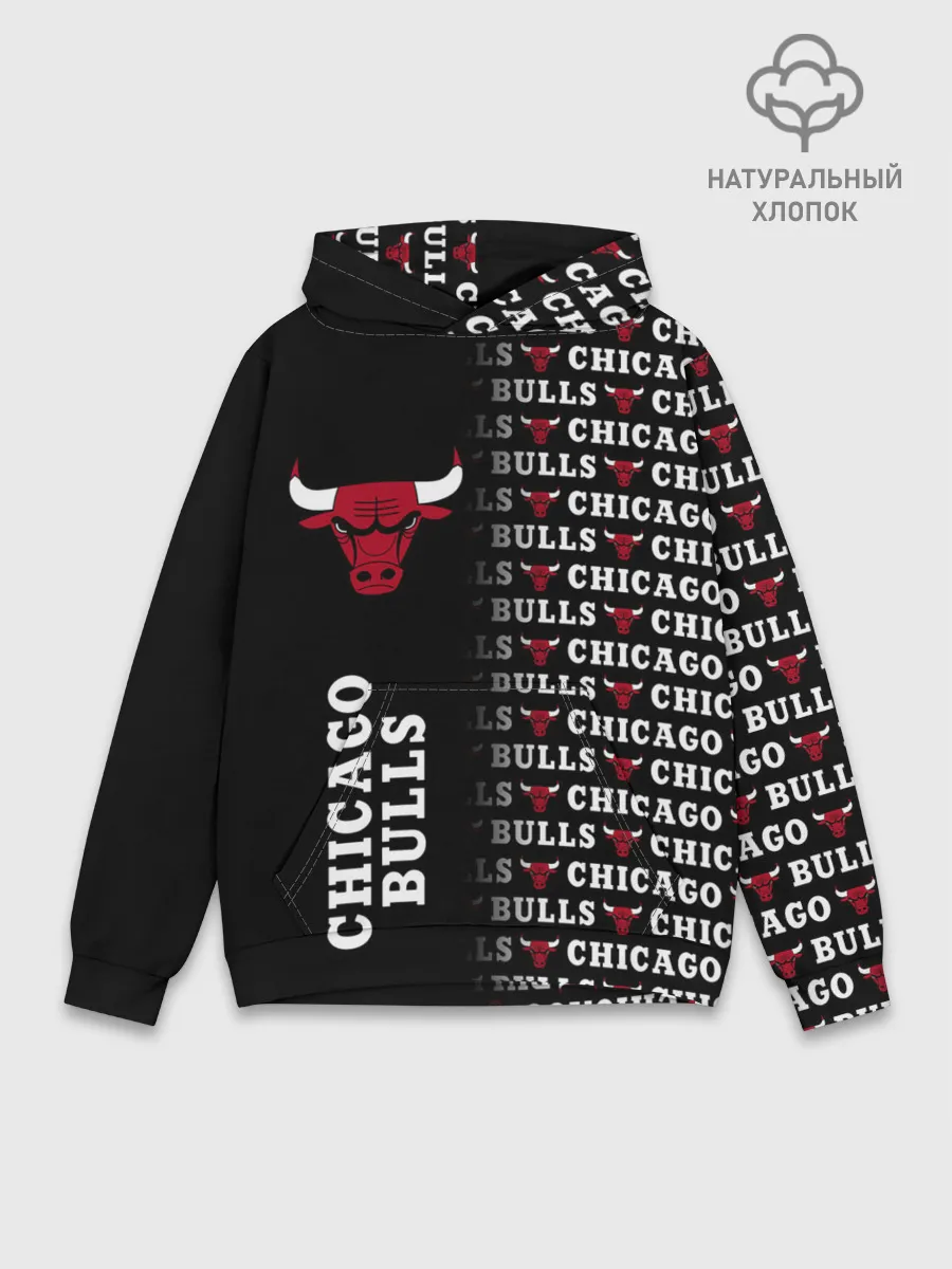 Худи мужской база хлопок / CHICAGO BULLS [7]