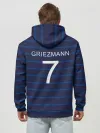 Худи мужской база хлопок / Гризман футболист Франция