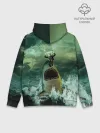 Худи мужской база хлопок / Shark Attack | Акула атакует