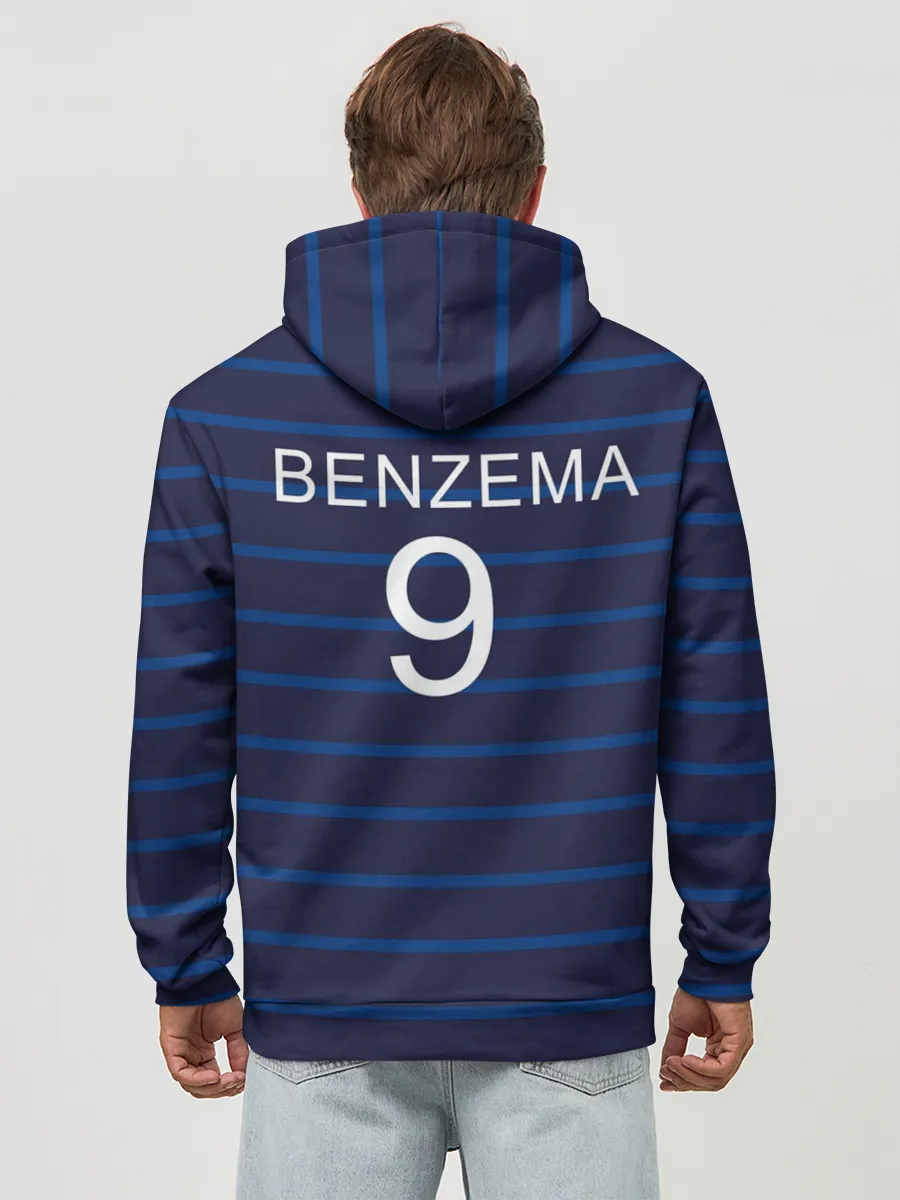 Худи мужской база хлопок / Бензема