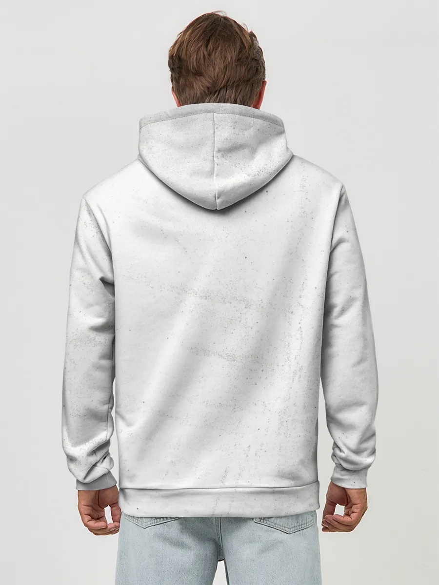 Худи мужской база хлопок / Чёрный клевер Аста