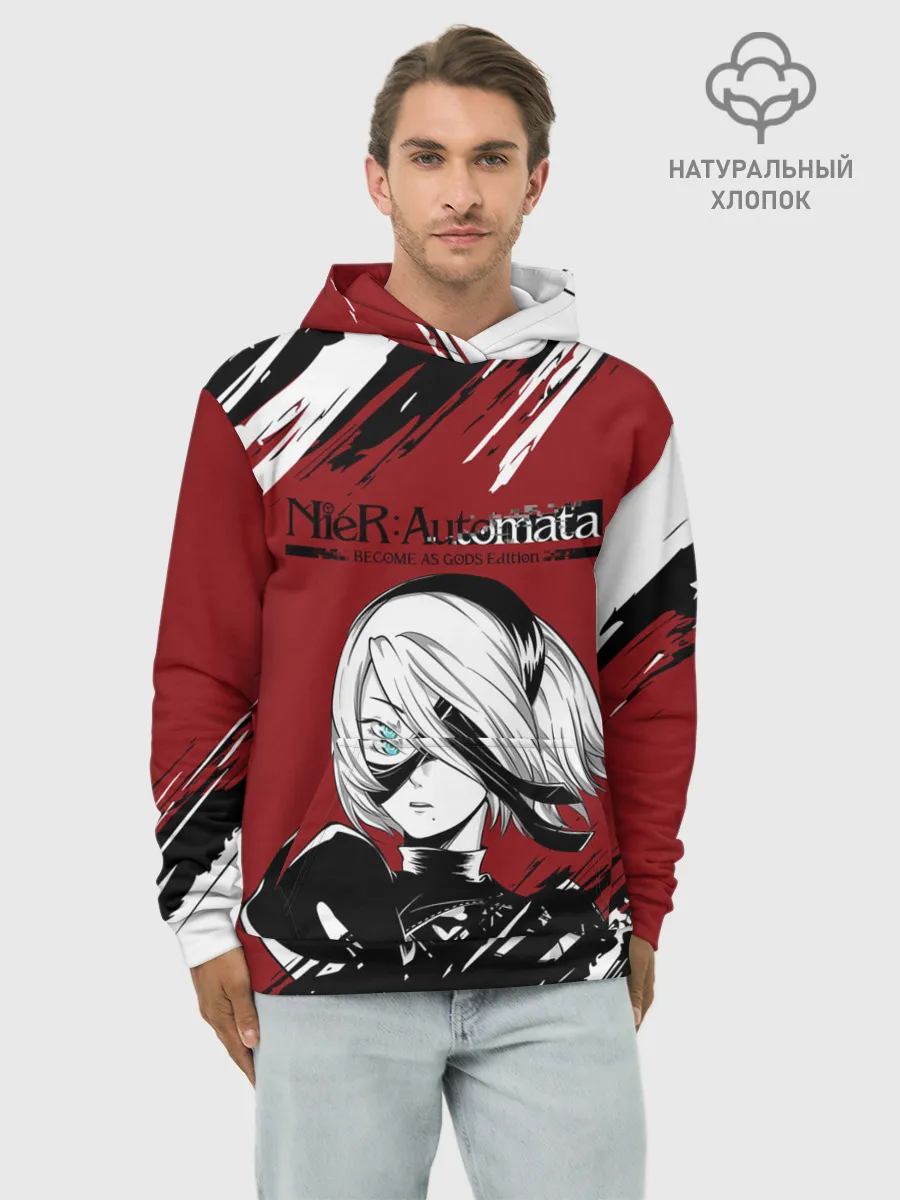Худи мужской база хлопок / ЙоРХа | Nier Automata