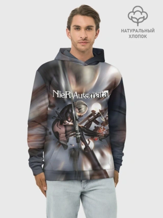 Худи мужской база хлопок / YoRHa | Nier Automata