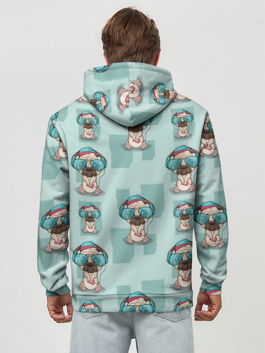 Худи мужской база хлопок / Крутой песик