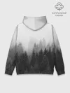 Худи мужской база хлопок / ВЕЛЕС туманный лес