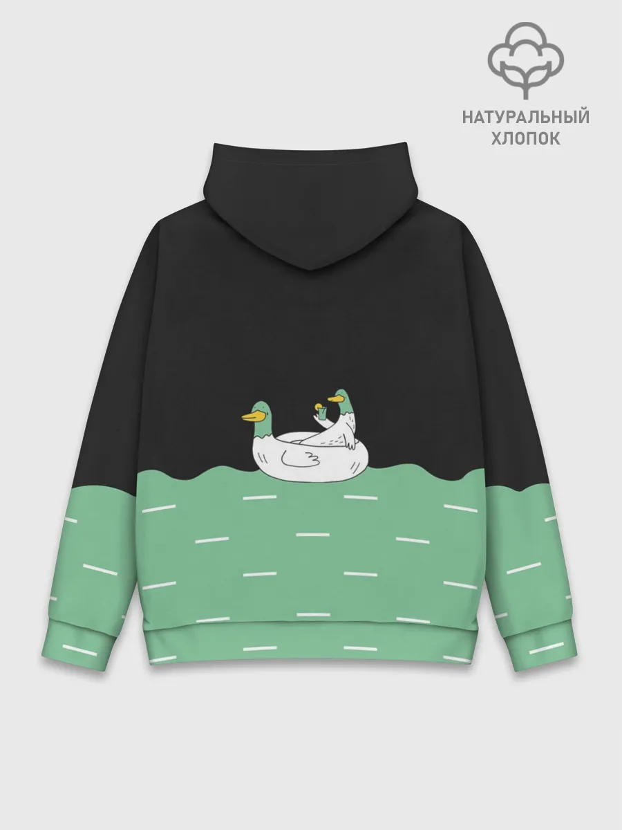 Худи мужской база хлопок / Уточки