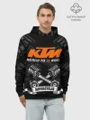 Худи мужской база хлопок / KTM MOTORCYCLES / КТМ МОТОЦИКЛЫ