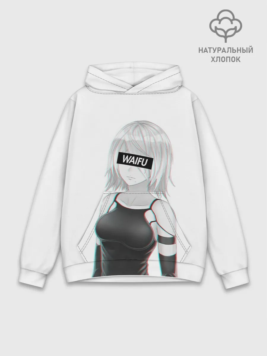 Худи мужской база хлопок / A2 | WAIFU