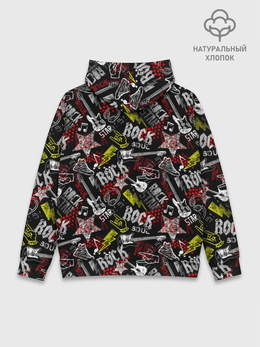 Худи мужской база хлопок / ROCK MUSIC