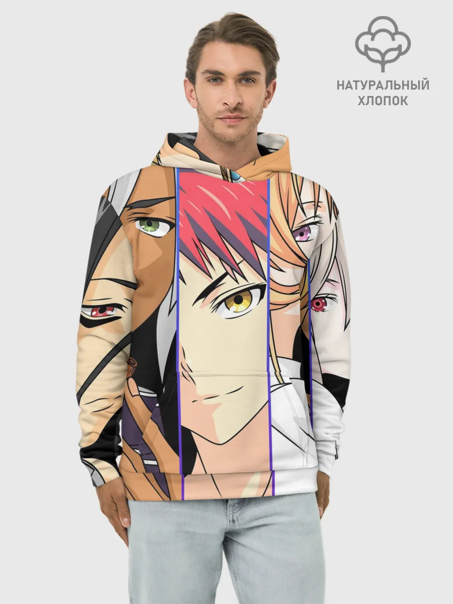 Худи мужской база хлопок / Кулинарные друзья