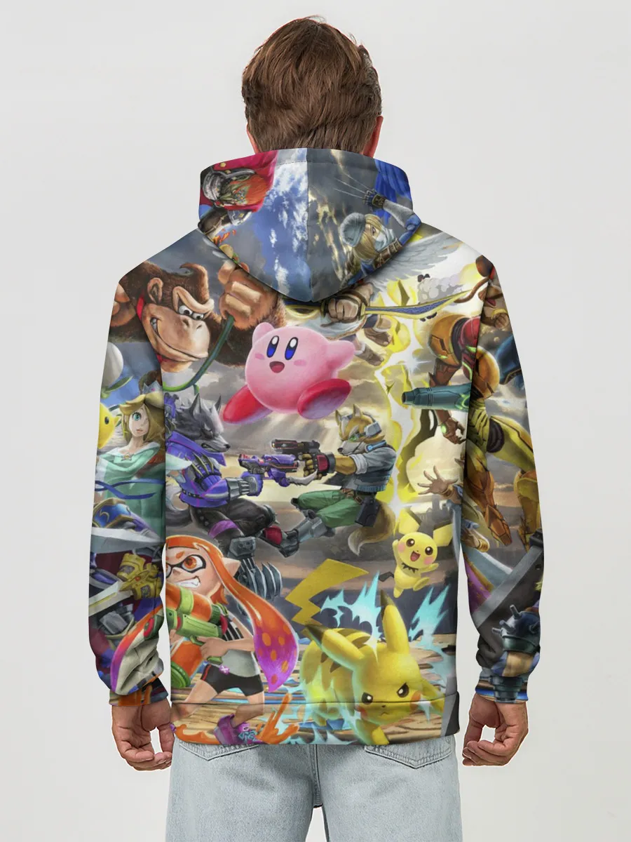 Худи мужской база хлопок / Super Smash World