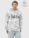 Худи мужской база хлопок / Чёрный клевер образы Юно