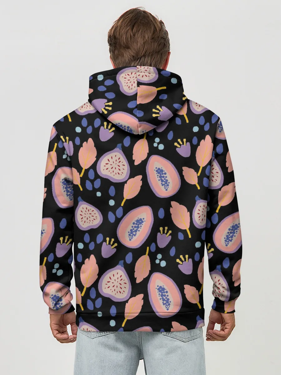 Худи мужской база хлопок / Папайя