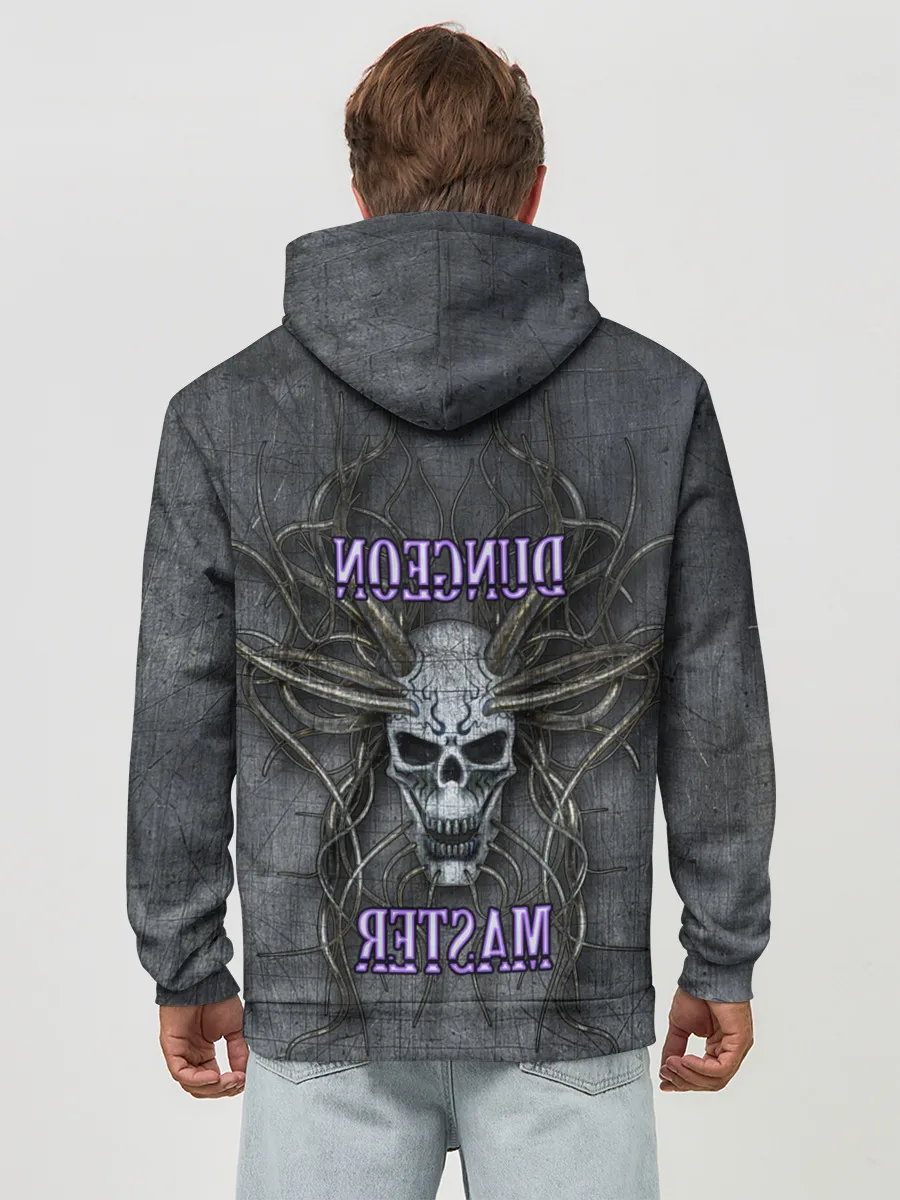 Худи мужской база хлопок / DM | Dungeon Master | SKULL