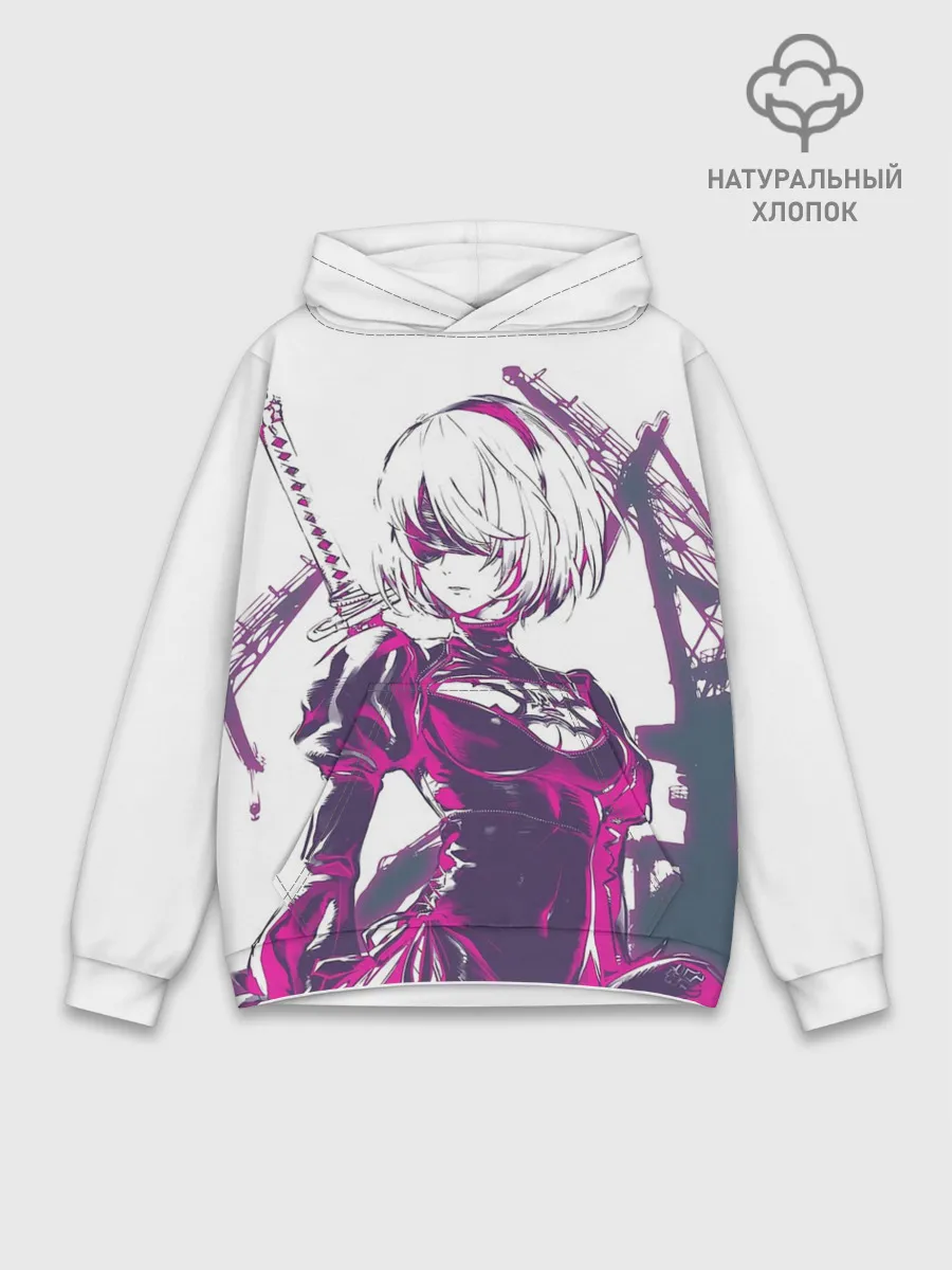 Худи мужской база хлопок / 2B | NEON | НЕОН