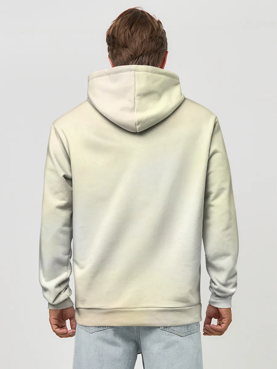 Худи мужской база хлопок / Аста на кабане Чёрный клевер