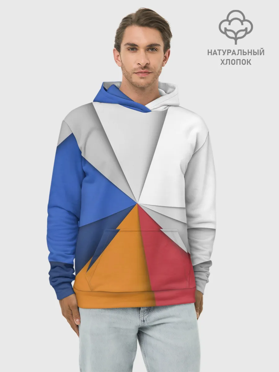 Худи мужской база хлопок / Трегоугольник