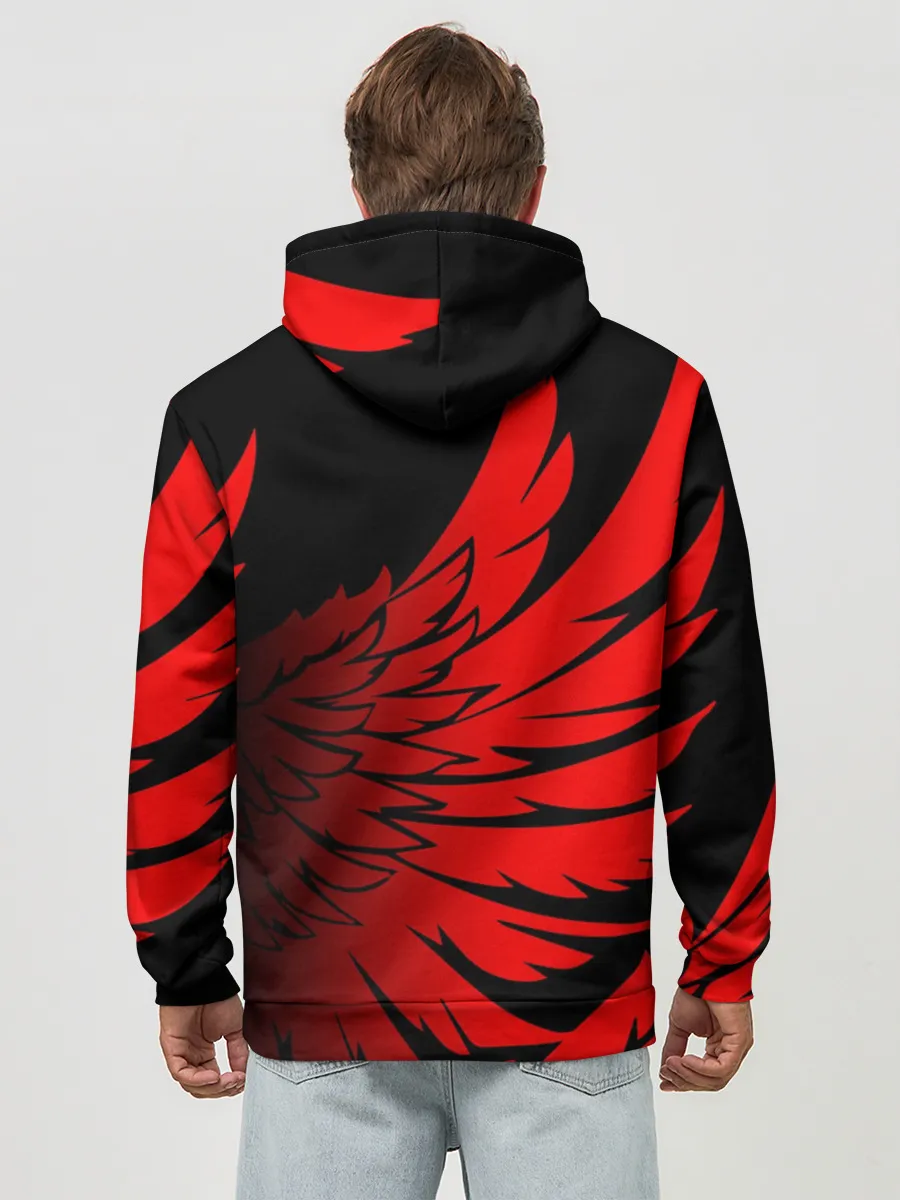 Худи мужской база хлопок / YAMAHA / ЯМАХА / МОТОСПОРТ