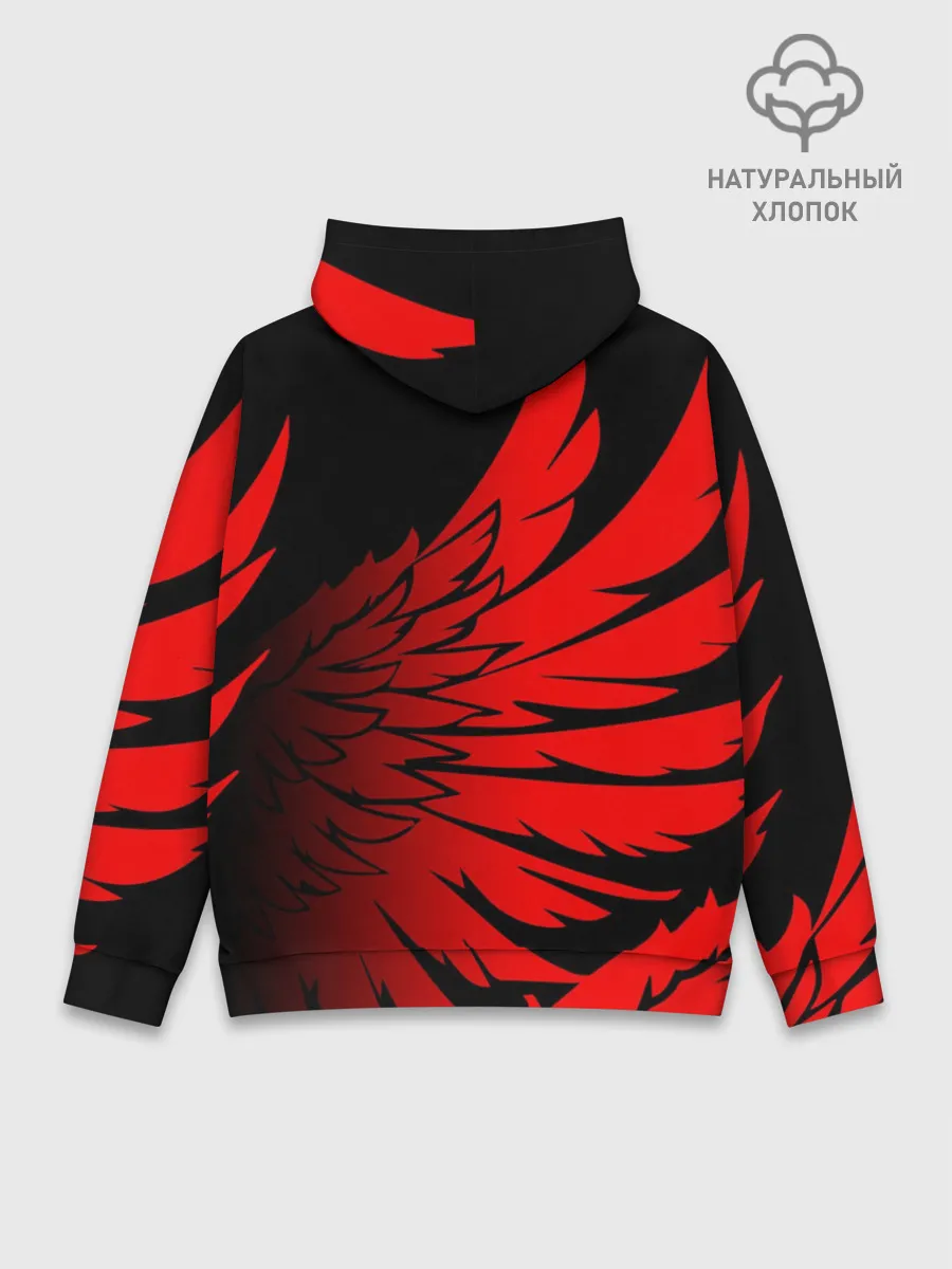 Худи мужской база хлопок / YAMAHA / ЯМАХА / МОТОСПОРТ